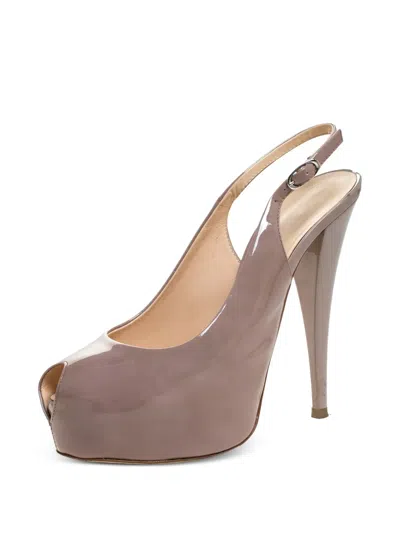 Pre-owned Giuseppe Zanotti Vintage 140mm Peep-toe Platform Pumps