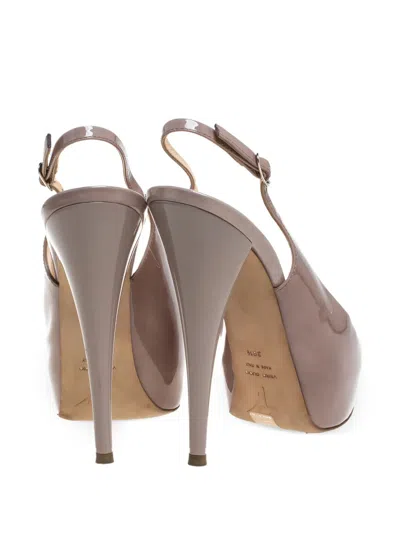 Pre-owned Giuseppe Zanotti Vintage 140mm Peep-toe Platform Pumps