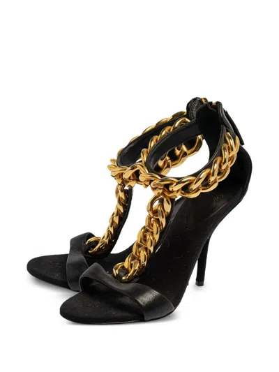 Pre-owned Giuseppe Zanotti Vintage  65mm Elsie Sandals In Black