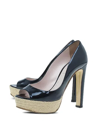 Pre-owned Miu Miu 130mm Patent Pumps