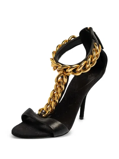 Pre-owned Giuseppe Zanotti Vintage  65mm Elsie Sandals In Black