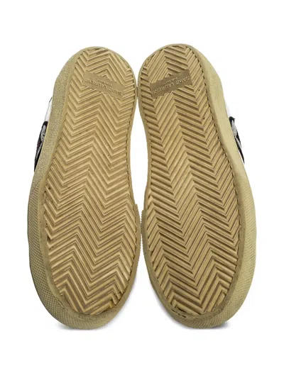 Pre-owned Saint Laurent Court Sl Diamond-embellished Low-top Sneakers In White