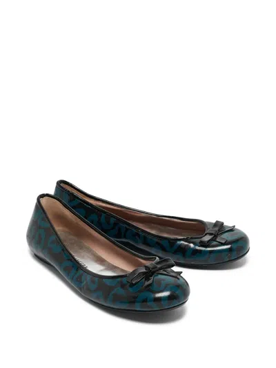 Pre-owned Marc Jacobs Vintage Heart-print Ballet Flats