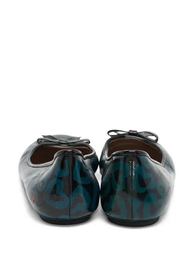 Pre-owned Marc Jacobs Vintage Heart-print Ballet Flats