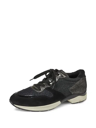 Pre-owned Tod's Vintage  Metallic Panelled Sneakers
