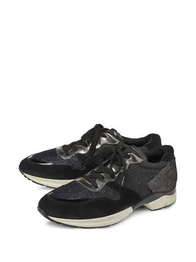 Pre-owned Tod's Vintage  Metallic Panelled Sneakers
