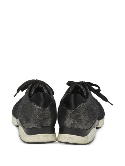Pre-owned Tod's Vintage  Metallic Panelled Sneakers