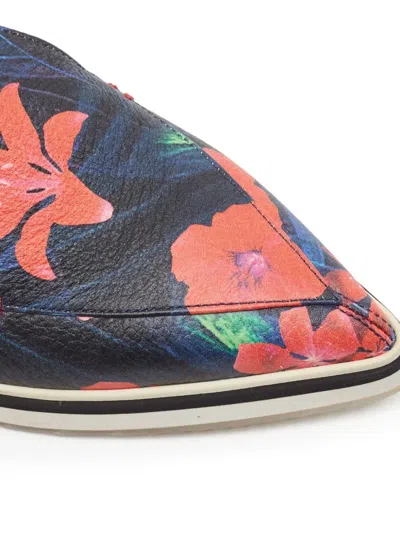 Pre-owned Nicholas Kirkwood  Floral-print Loafers In Blue