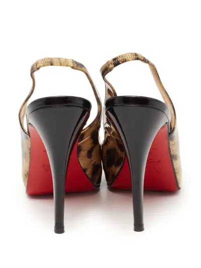 Pre-owned Christian Louboutin 115mm Leopard-print Pumps