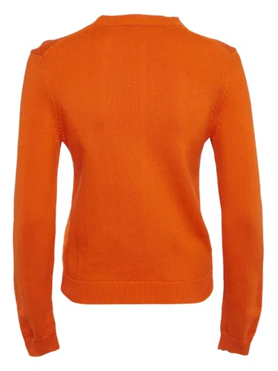 Pre-owned Kenzo Logo-motif Jumper In Orange
