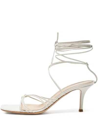 Pre-owned Gianvito Rossi Strappy Heeled Sandals In White