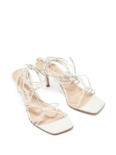 Pre-owned Gianvito Rossi Strappy Heeled Sandals In White
