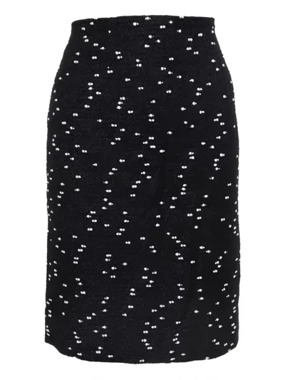 Pre-owned Oscar De La Renta Tweed Pencil Skirt
