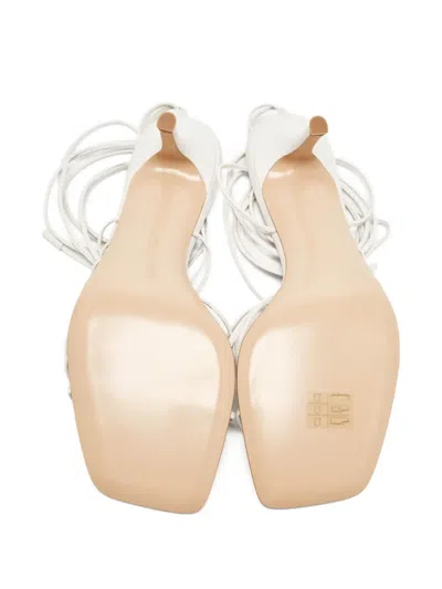Pre-owned Gianvito Rossi Strappy Heeled Sandals In White