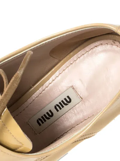 Pre-owned Miu Miu Crystal-embellished Derby Shoes