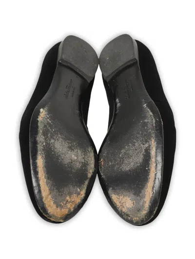 Pre-owned Ferragamo Leather Loafers In Black