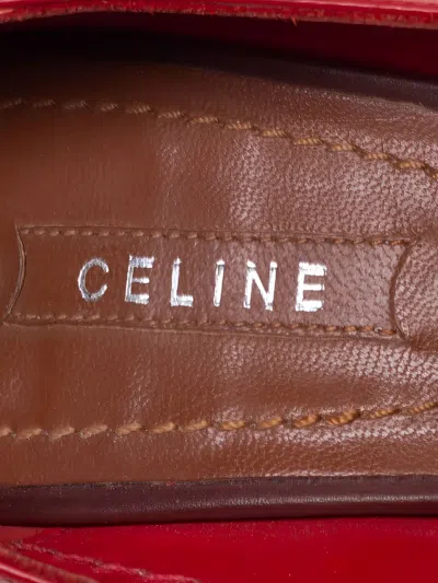 Pre-owned Celine 110mm Leather Pumps In Red