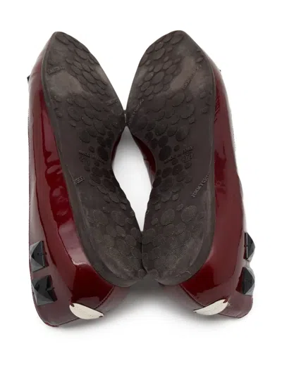 Pre-owned Jimmy Choo Stud-embellished Ballet Flats