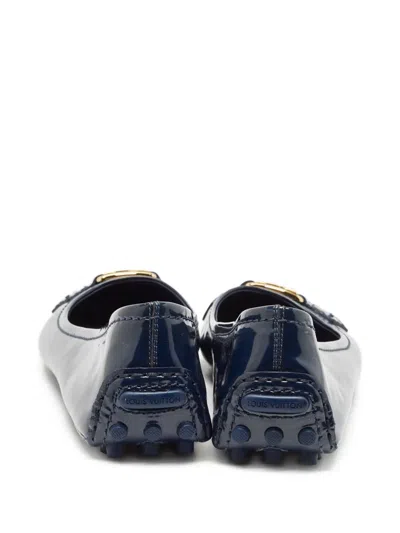 Pre-owned Louis Vuitton Lv-plaque Ballet Flats