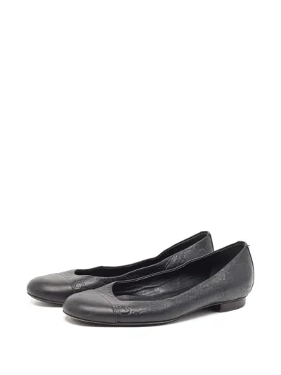 Pre-owned Gucci Classic Gg Ballet Flats