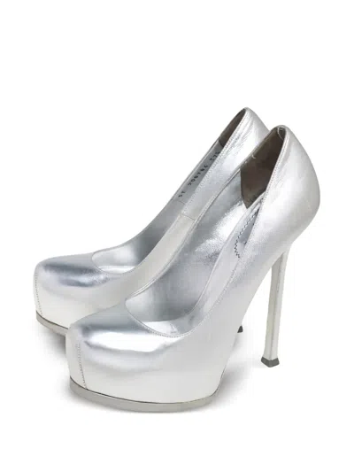 Pre-owned Saint Laurent 155mm Tribtoo Heeled Pumps