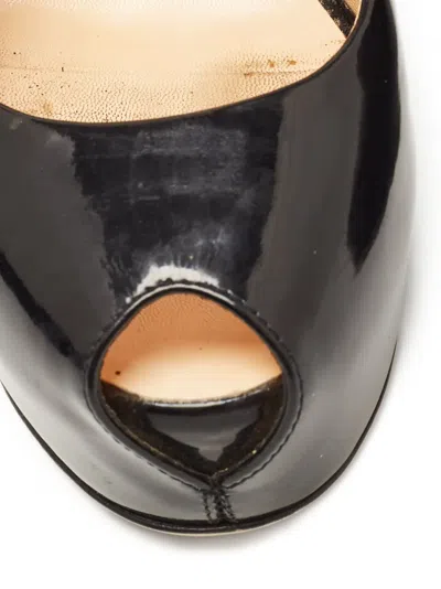 Pre-owned Giuseppe Zanotti Vintage Peep-toe Platform Slingback Sandals