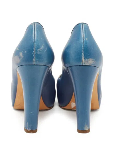 Pre-owned Chanel 110mm Cap-toe Platform Pumps