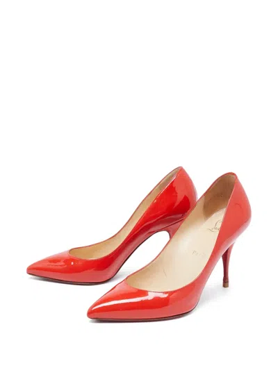 Pre-owned Christian Louboutin 90mm Patent-leather Pumps