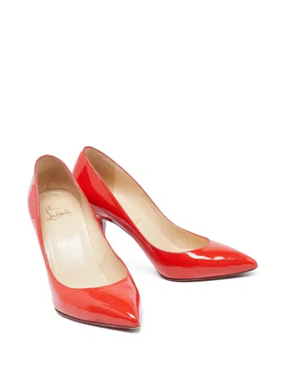 Pre-owned Christian Louboutin 90mm Patent-leather Pumps