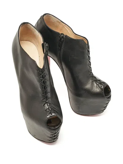 Pre-owned Christian Louboutin Recouzetta Platform Boots