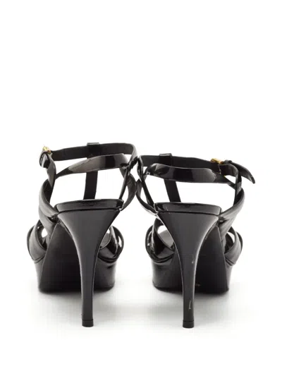 Pre-owned Saint Laurent 105mm T-strap Platform Sandals