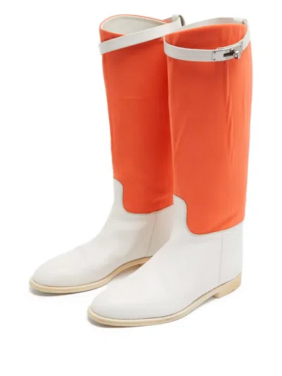 Pre-owned Hermes Colour-block Knee-high Boots