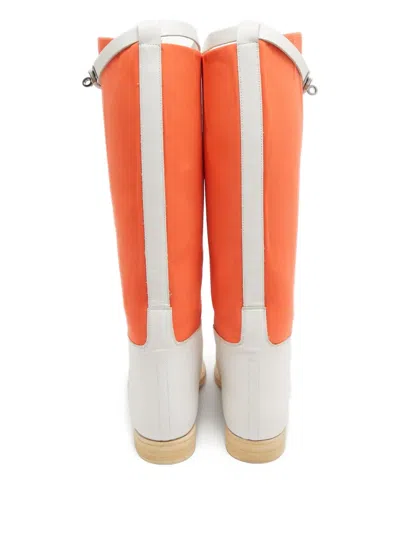 Pre-owned Hermes Colour-block Knee-high Boots