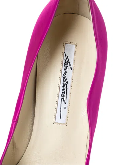 Pre-owned Brian Atwood  120mm Besame Satin Pumps