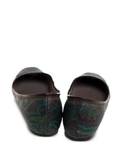 Pre-owned Etro Paisley-print Ballet Flats