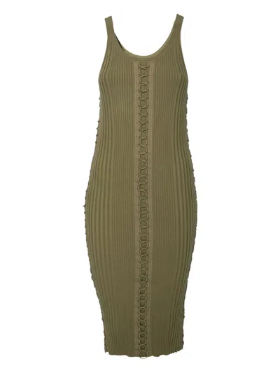 Pre-owned Alexander Wang Ribbed Midi Dress