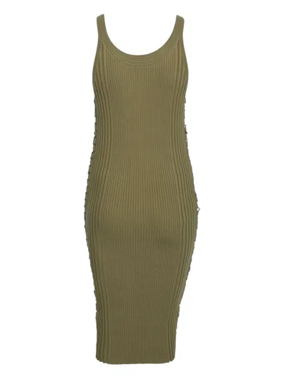 Pre-owned Alexander Wang Ribbed Midi Dress