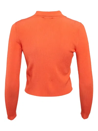 Pre-owned Sandro  Ribbed Button-front Cardigan