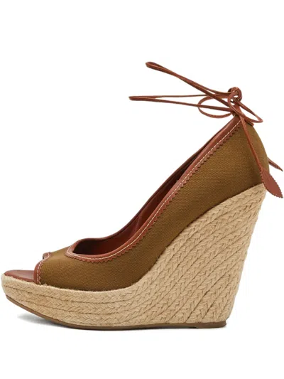Pre-owned Sergio Rossi Vintage Espadrille Wedge Sandals