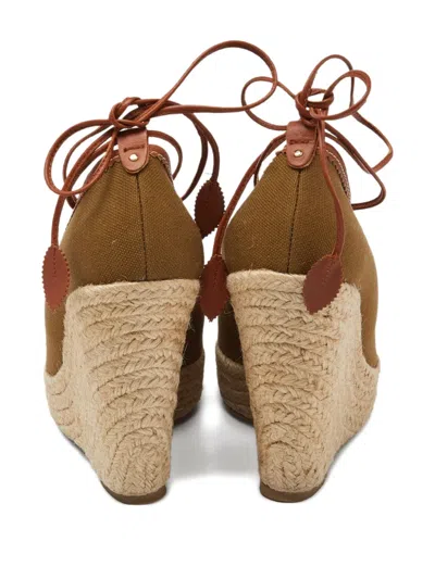 Pre-owned Sergio Rossi Vintage Espadrille Wedge Sandals
