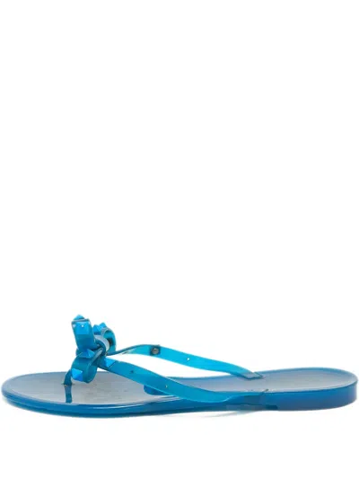 Pre-owned Valentino Garavani Rockstud Flip-flops