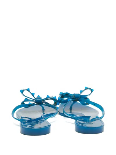 Pre-owned Valentino Garavani Rockstud Flip-flops