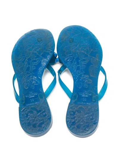 Pre-owned Valentino Garavani Rockstud Flip-flops
