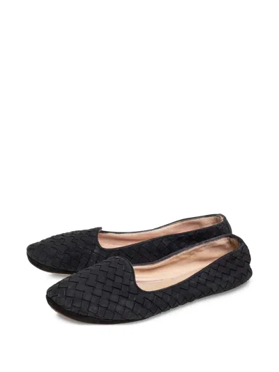 Pre-owned Bottega Veneta Intrecciato Leather Ballet Flats