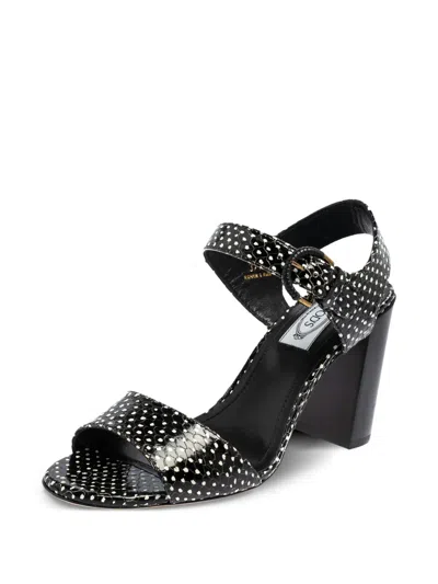 Pre-owned Tod's Vintage 90mm Polka-dot Sandals