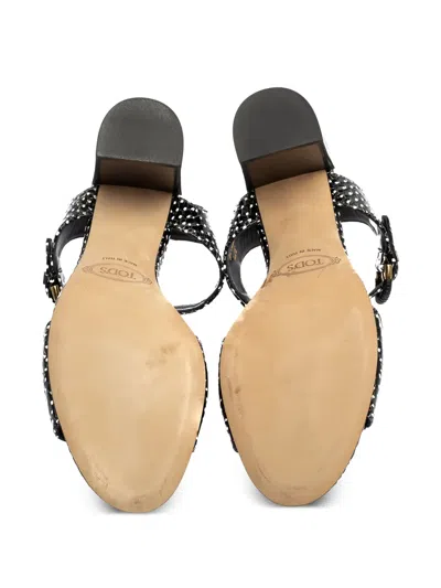 Pre-owned Tod's Vintage 90mm Polka-dot Sandals