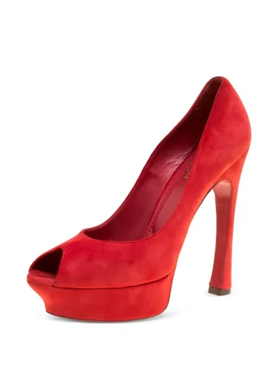 Pre-owned Saint Laurent 145mm Platform Pumps