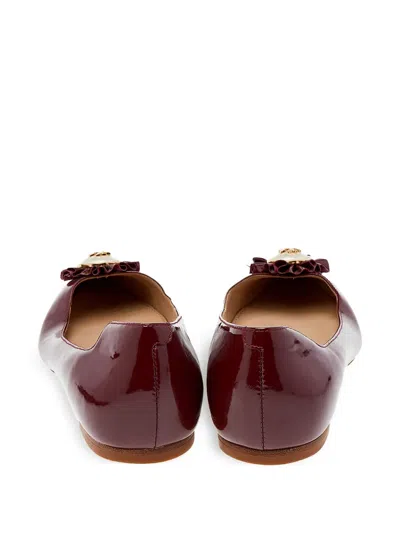 Pre-owned Tory Burch  Patent-finish Ballet Flats