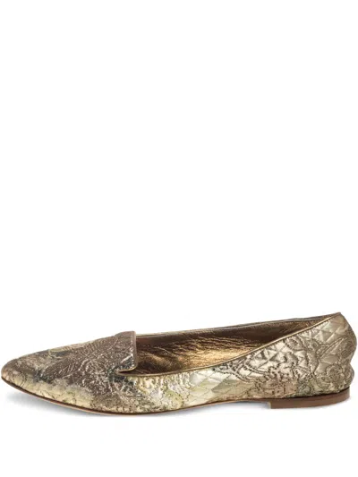 Pre-owned Dolce & Gabbana Brocade-quilted Slippers