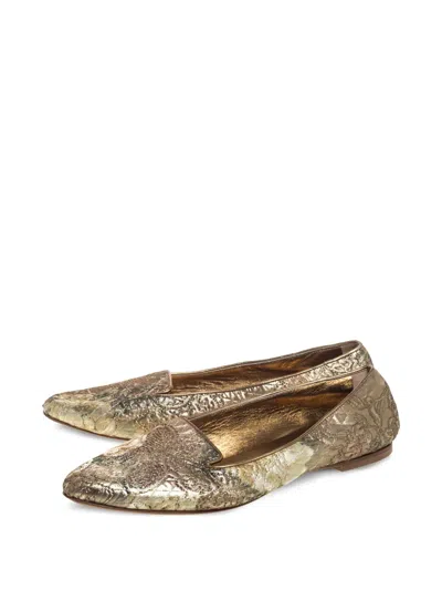 Pre-owned Dolce & Gabbana Brocade-quilted Slippers